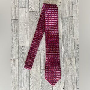Tommy Bahama Mens Tie Parrot Red Blue‎ Necktie 100% Silk 60" x 3" Birds